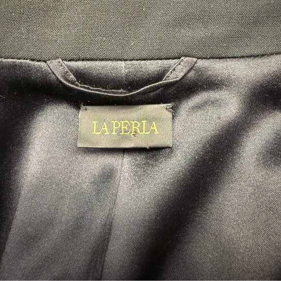 La Perla SS17 Corset Bustier Blazer Jacket Wool Black XS Runway RARE Italian - Picture 11 of 14